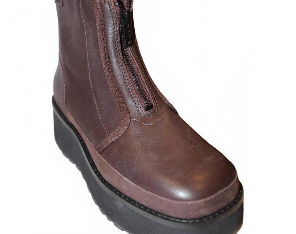 NEW UGG women's cityfunc zip boots in burnt cedar